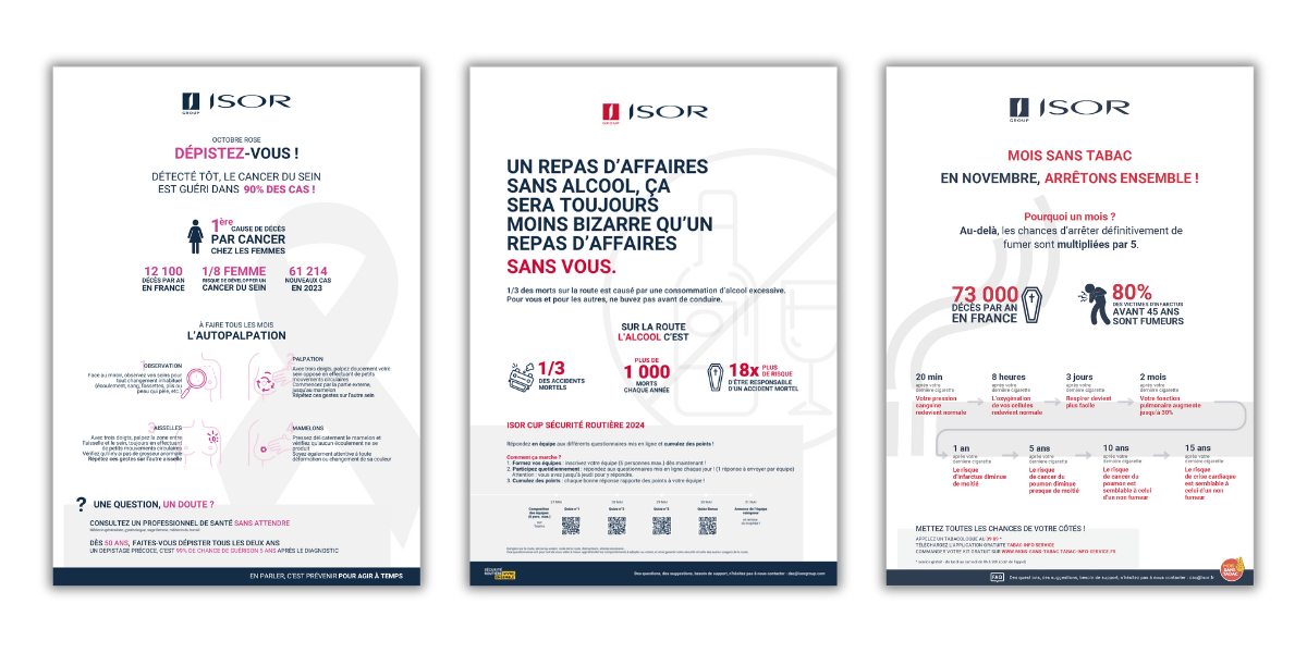Sensibilisation des collaborateurs ISOR Group aux sujets de santé